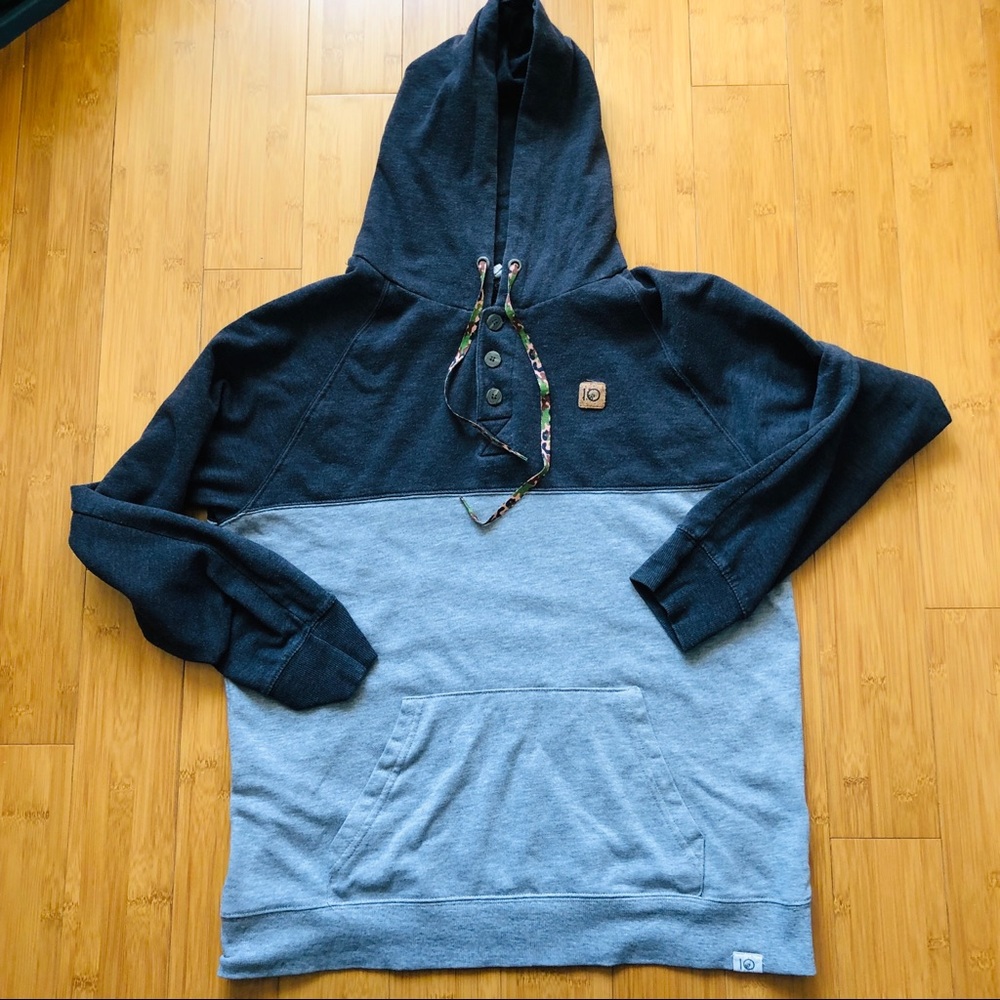 TenTree Hoodie Heather dark grey/ Heather Light Grey